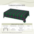 thumbnail image 6 of Rectangle Table Cloth, Clan Young Tartan Plaid Resistant Washable Tablecloth Decorative Table Cover for Dining, Indoor and Outdoor, 6 of 6