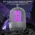 thumbnail image 2 of Modo de iluminación dual LED/UV, exterminador ecléctico mata insectos al contacto, casquillos de bombilla estándar, lámpara exterminador de mosquitos recargable de doble función exterminador, 2 of 5