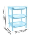 thumbnail image 3 of XGFHYJEH Storage Shelves for Kitchen, Bedroom, Bathroom, 3 Tire Plastic Shelves, Storage Shelf Rack, Storage Shelf Unit, Storage Rack, Storage Racks and Shelving for Small Spaces, 3 of 3