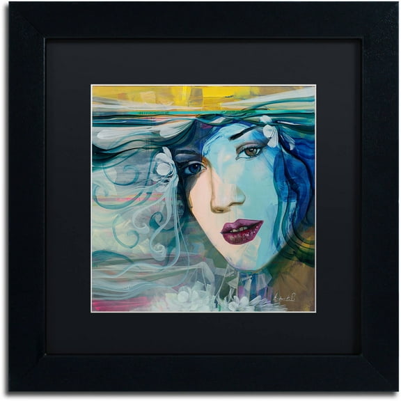 Trademark Fine Art "Celeste" Canvas Art by Andrea, Black Matte, Black Frame