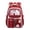 150-Red, variant on Clear Backpack Window Fluffy Star Plush Doll Floral Button Accent Breathable Straps Waterproof Primary School Middle Elementary Back To School Bookbag