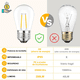 thumbnail image 4 of Foco Led Vintage E27/e26 De 2w 2200k, 15 Piezas  Belug, Transparente, 4 of 5