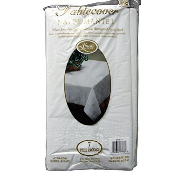 7 Piece 3Ply Table Cover Absorbent Waterproof Plastic