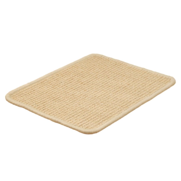 Alfombrilla de sisal para rascar gatos, cama horizontal para dormir, almohadilla antideslizante de sisal para gatos 50cmx80cm