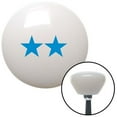 thumbnail image 1 of Blue Rear Admiral Upper Half White Retro Shift Knob with M16 x 1.5 Insert Shifter Brody, 1 of 1