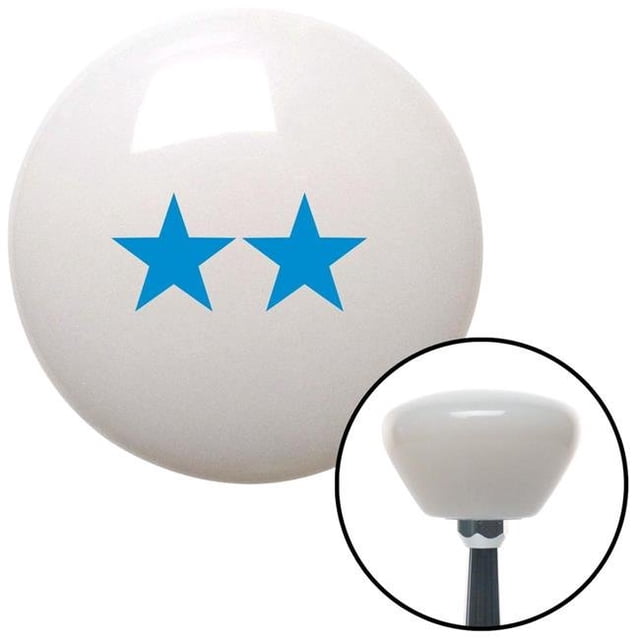 Blue Rear Admiral Upper Half White Retro Shift Knob with M16 x 1.5 Insert Shifter Brody