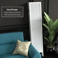 thumbnail image 4 of Handmade Beadboard 70-inch Room Divider (China) 5 Panel White, 4 of 5