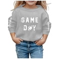 thumbnail image 2 of Toonshare ,Up to 50% off,Kids Long Sleeve Shirts Boys 4-18,Unisex Round Neck Long Sleeve Hooded Sweater Top,Girls Blouses 14-16,Long Sleeve Shirts for Girls 7-8, 2 of 4