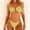Style1-Yellow womens swimsuits, variant on Mceream Women's Solid Color Strapped Bodysuit Beach Casual Fashionable Bikinis Sets Orange M