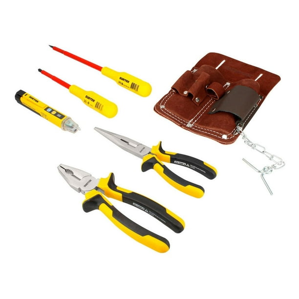 Kit Pinzas Desarmadores Provador Voltaje Electricista Surtek Surtek JE6A
