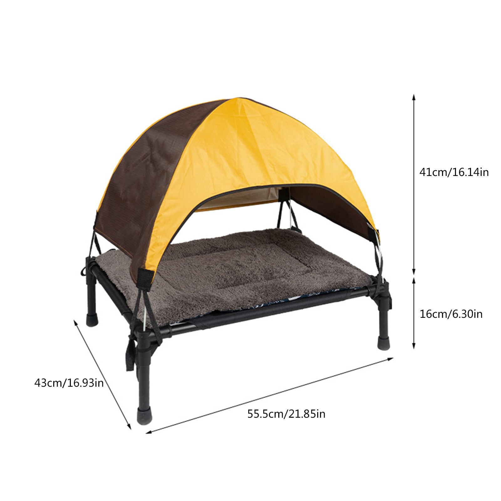 Elevated Pet Cot Bed for Dogs and Cats Portable Folding Camping Style Outdoor Indoor Detachable Comfortable Rest