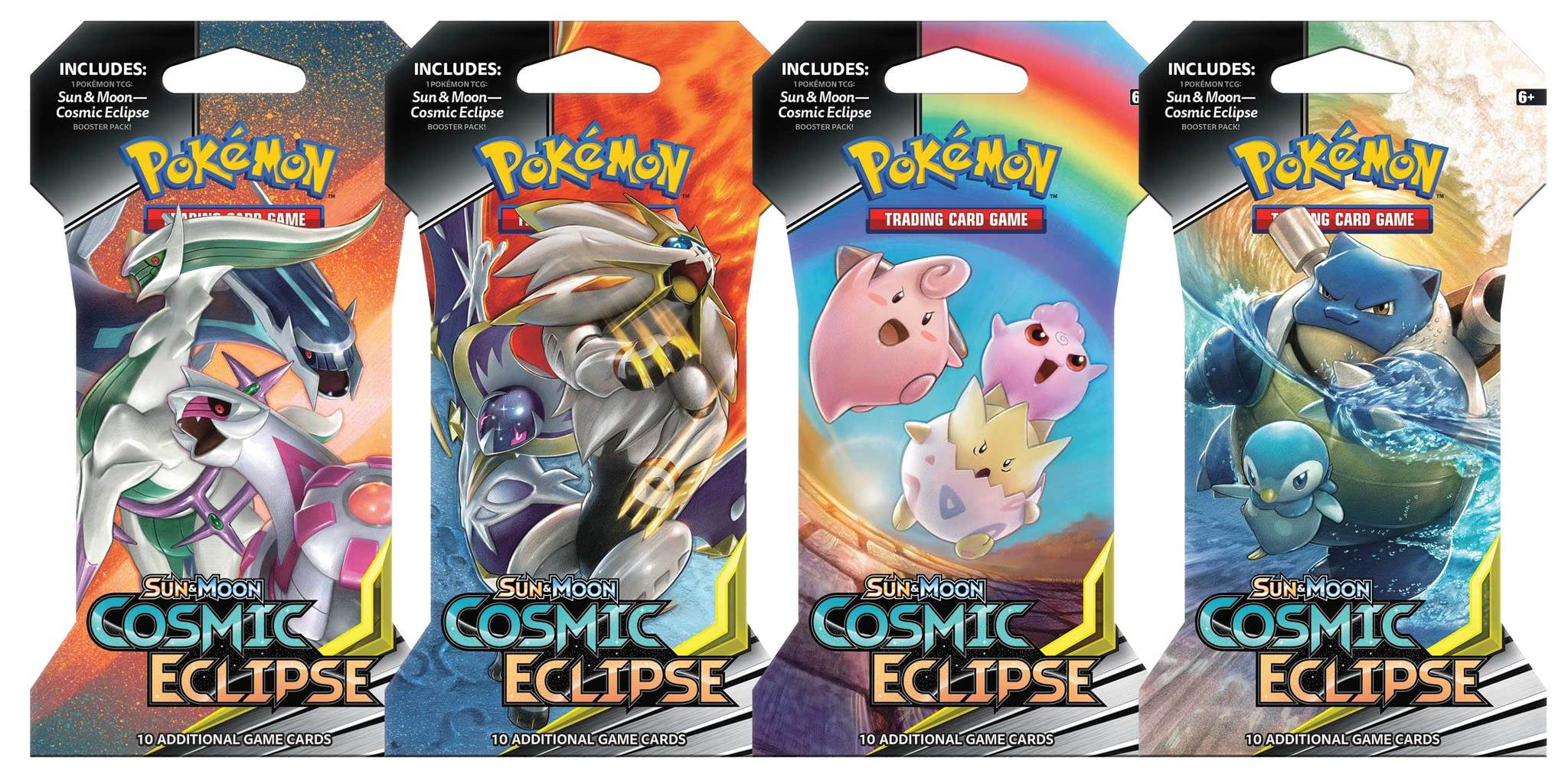 One at Random Sun & Moon 12 Cosmic Eclipse 3 Pack Blister Pokemon TCG 