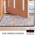 thumbnail image 3 of Pink Pioneer Flower Pattern Door Rugs,Washable Non Slip Door Mats Indoor,Decorative Door Mats,Entry Mat Indoor for Entrance,Bedroom,Kitchen,Bathroom,30"x17", 3 of 6