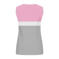 thumbnail image 5 of JGGSPWM Plus Size Tank Tops for Women Summer Sleeveless Henley Casual Button Down Tunics T Shirts Pink XL, 5 of 5