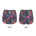 thumbnail image 3 of Salouo Floral Print Women's 2 in 1 Running Shorts Double-Layer Shorts Athletic Workout Gym Yoga Shorts Running Shorts for Women-Small, 3 of 7