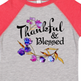 thumbnail image 4 of Inktastic Thankful and Blessed Inspirational Saying with Flowers Boys or Girls Toddler T-Shirt, 4 of 5