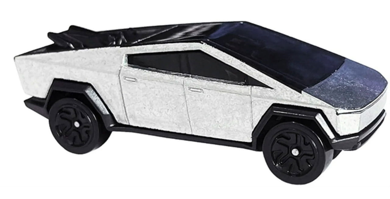 Hot Wheels id Cars Complete Set of 6 Diecast Vehicles from HDH85-979B Release with Tesla Cybertruck, '56 Chevy Bel Air and More