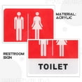 thumbnail image 6 of SEWCHICS Toilet WC Sign Restroom Sign Acrylic Men and Women 1Pcs, 6 of 8