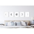 thumbnail image 5 of HAUS AND HUES Phases of the Moon Wall Decor - Set of 5 Moon Phases Prints Moon Phases Wall Art for Bedroom | Moon Phases Wall Art Moon Phase Transition Set of 5 (11x14, Unframed), 5 of 6