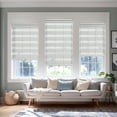 thumbnail image 6 of Keego No Tools No Drill Cordless Zebra Roller Blinds Light Filtering Dual Layer Roller Shades Privacy Zebra Windows Shades Zebra Blinds for Windows - LightGray, 39"W x 48"H, 6 of 8