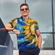 thumbnail image 4 of Fotbe vintage Starry Sunflower Camiseta Polo de Golf para Hombre con Estampado – Camisa Deportiva Transpirable con Cuello Abotonado-XX-Large, 4 of 6