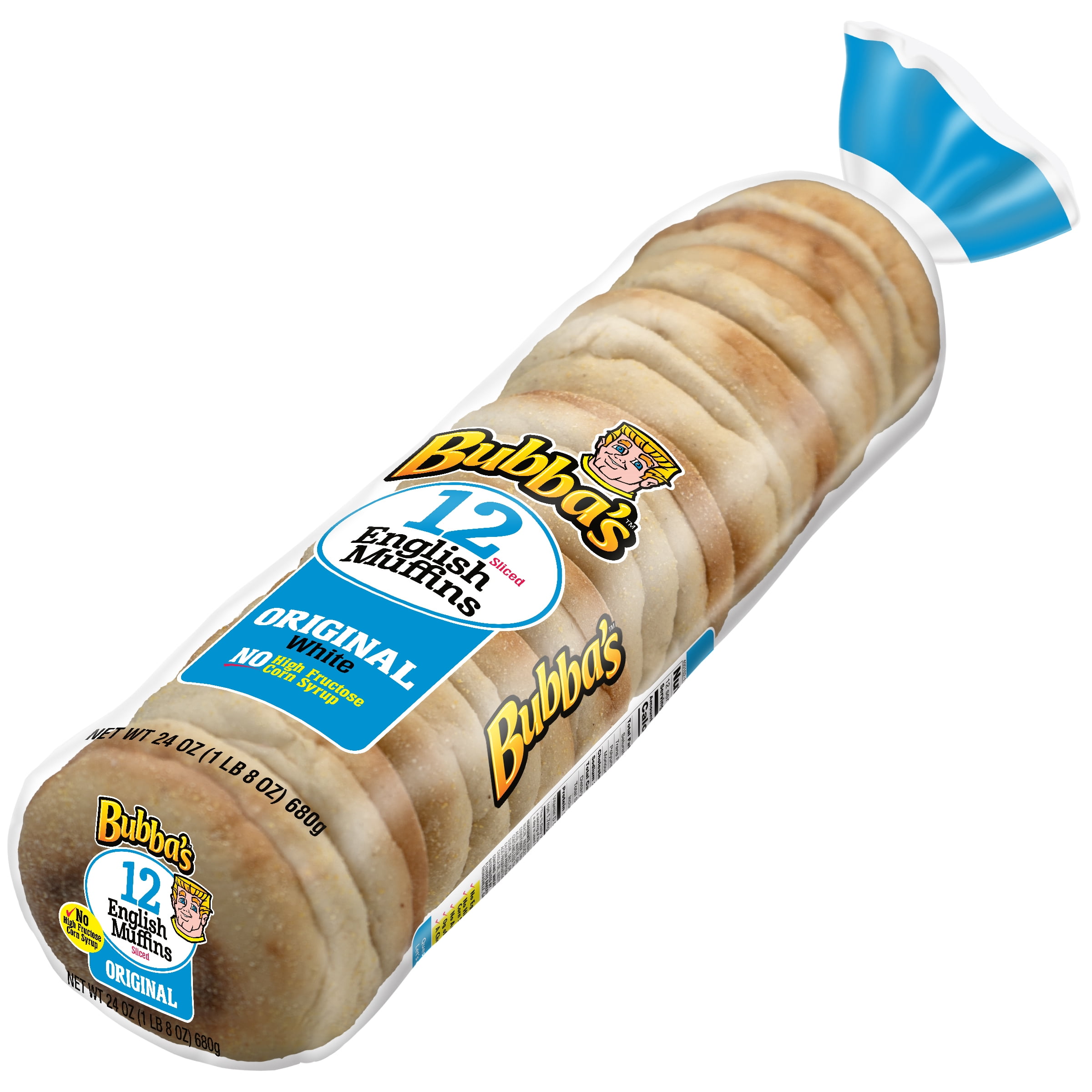 Bubba's Classic White English Muffins 12 ct