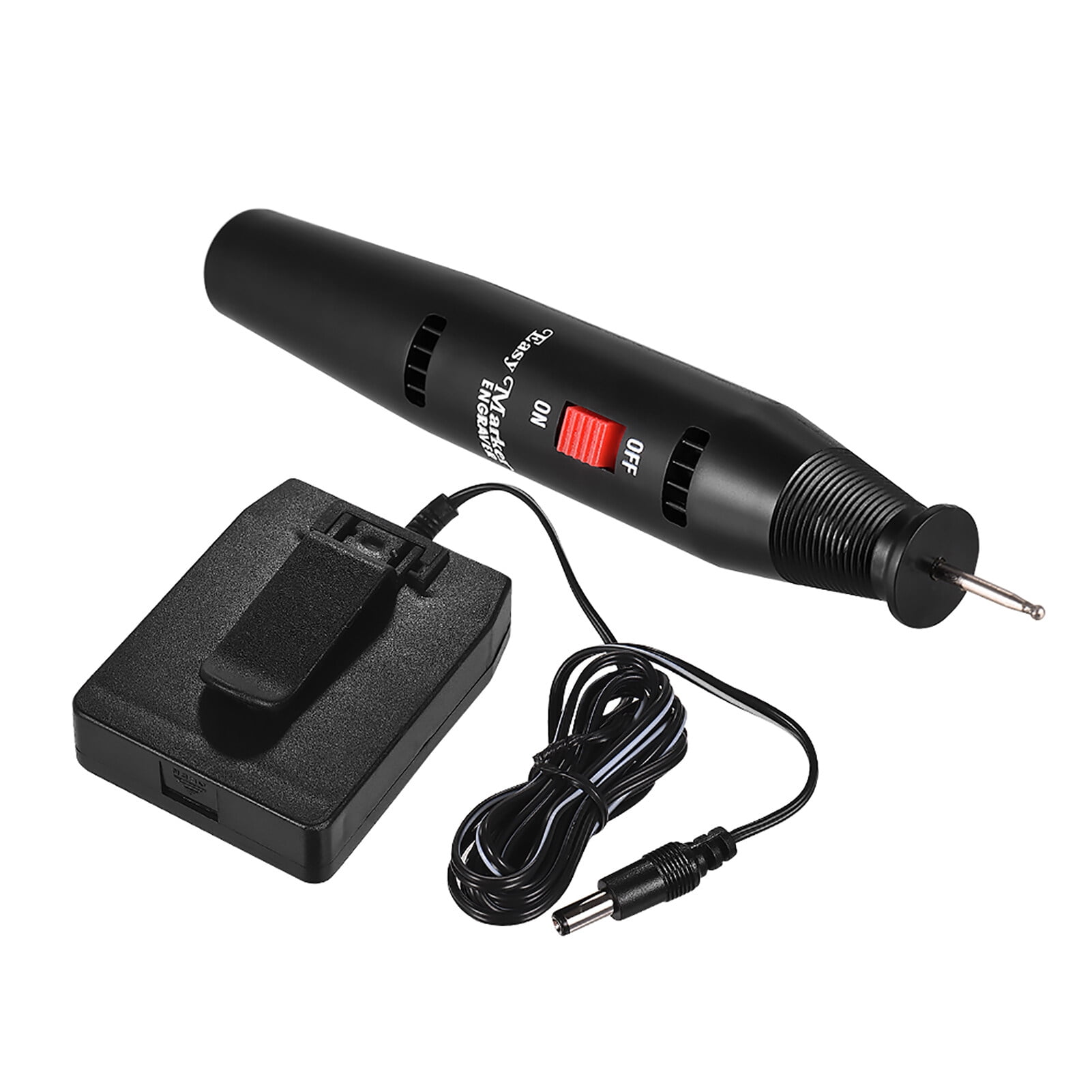 Portable Precision Electric Engraving Pen Engraver DIY Carve Graver Machine Tools Battery Powered with Strong Diamond Tip Bit for Jewellery Metal Plastic Glass Ceramic Stone Engraving Educational