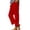 Red, variant on MEICHEN Womens Essentials Summer Fashion Clothing Women's Loose Pocket Patchwork Cotton and Linen Casual Pants Casual Pants for Women
