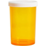Pharmacy Vials 30 Dram AMBER (PACK OF 12) Snap Cap, Caps Included by Sponix BioRx
