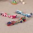 thumbnail image 4 of Color Random Dual Knots Pet Chew Bite Rope chew rope Toy Indoor Outdoor Pet Training Tool Teething Toy Cotton Rope, 4 of 9