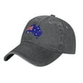 thumbnail image 2 of ZICANCN Australia Flag Adjustable Baseball Cap Women , Hats for Men Adult Washed Cotton Denim Baseball Caps Fashion Deep Heather, 2 of 8