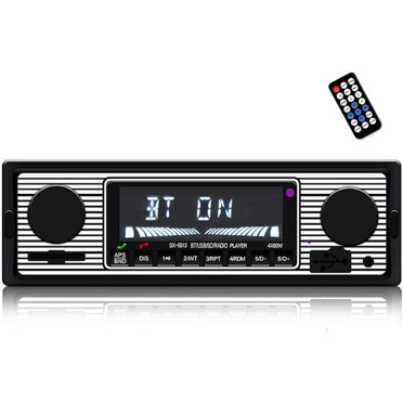 PYLE PLR14MPF - In-Dash AM/FM-MPX MP3 Shaft Style Dual Knob Radio w/USB ...