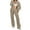 Khaki, variant on Amzcrzy Lounge Sets for Women Women 2 Piece Outfits Set Oversized Zip Up Sweatshirt Jacket Sweatpant Matching Sweat Sets Fall Sweatsuit Matching Sets Women Clothing 2 Piece Sets for Women