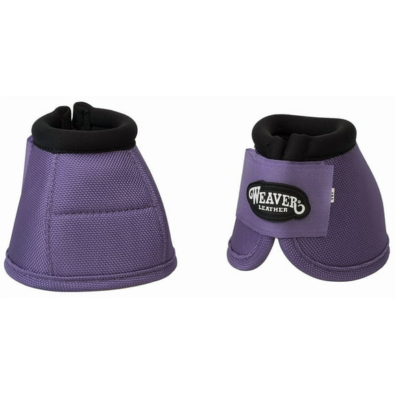 Weaver Leather No-Turn Bell Boots: 2520D Nylon Protection Grape / Medium