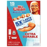 Mr. Clean Magic Eraser أجهزة التنظيف المتينة للغاية ( 15 Count )