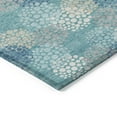 thumbnail image 4 of Addison Rugs Chantille Indoor/Outdoor Transitional Circles Teal Washable Rectangle Rug, 9' x 12', 4 of 6