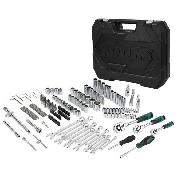 216 Pcs Tool Set, Professional Mechanic Tool Kit and Sockets Wrenches Set with Storage Box, Metric and Sae, Portable Drill Set for Diy, Home Maintenance, Workshops