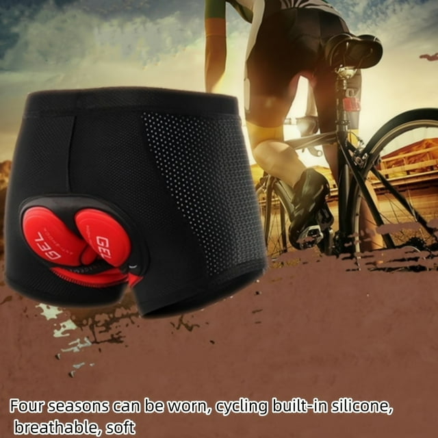 QJUHUNG High-Performance Mens Cycling Shorts - Stretchy & Ventilated for Breathable Comfort - 3D Gel Padded Seamless Integration Bike Riding Pants for Bicyclists