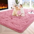 thumbnail image 1 of Alfombra de área Noahas Fluffy Blush para dormitorio de niñas 120x180 cm, 1 of 8