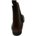 thumbnail image 3 of Santoni Bottes en Cuir Mi-Mollet Luna pour Femmes Brun Foncé - 9M, 3 of 3