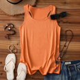 thumbnail image 5 of xfsWaSs Sleeveless Tank Tops for Women Summer Crewneck Sleeveless Top Loose Fit Casual T Shirts Solid Color Basic Racerback Tank Tops, 5 of 5
