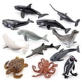 thumbnail image 2 of Muñecas de animales marinos, 12 piezas, mini juguetes marinos, mini juguetes marinos, figuras de animales del océano, modelo de rendimiento finamente ajustado, 2 of 7