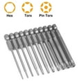 thumbnail image 6 of 11 PCs 1/4 Inch Hex Bits Driver Set Multi-functional Magnetic Screwdriver Bits Portable Magnetic Screwdriver Repair Tool Torx Screwdriver Flat Head F1FC Premium Screwdriver Tools, 6 of 9