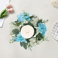 thumbnail image 6 of Christmas Candle Holder Wreath Table Decorate Simulation Eucalyptus Garland Candle Flower Fall Halloween Thanksgiving Christmas Decoration, 6 of 7