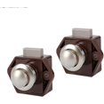 thumbnail image 2 of 5 Pcs Push Button Latch Keyless, Cabinet Door Lock Clasp, Knob Latch Latch for RV Caravan Cupboard Thickness Furniture (Brown), 2 of 5