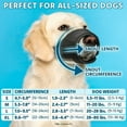 thumbnail image 2 of KEINXS Dog Muzzle (Large)  Soft & Comfortable Mesh Muzzle for Dogs  Safe Mouth Cover for Pet Training by, 2 of 9