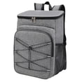 thumbnail image 2 of Mochila térmica aislada Bolsa térmica para la playa Bolsa térmica de gran capacidad Mochila térmica para el almuerzo Bolsa térmica para viajes Camping Gris Sunnimix Bolsas hieleras, 2 of 8