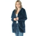 thumbnail image 6 of Safus Wearable Blanket Hoodie in Thick Fleece Jacket with Pocket - Blue - Small/Medium Size - for Women and Men, Warm and Cozy, 6 of 7