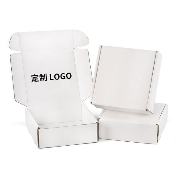 Oraceous 5pcs Small Business Mailing Shipping Boxes White Cardboard Packaging Boxes White Mailer Boxes Packing Box Cardboard Mailer Box