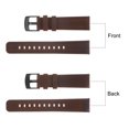 thumbnail image 4 of Uxcell Quick Release Grain Leather Watch Band 20mm Width Dark Brown Black, 4 of 6